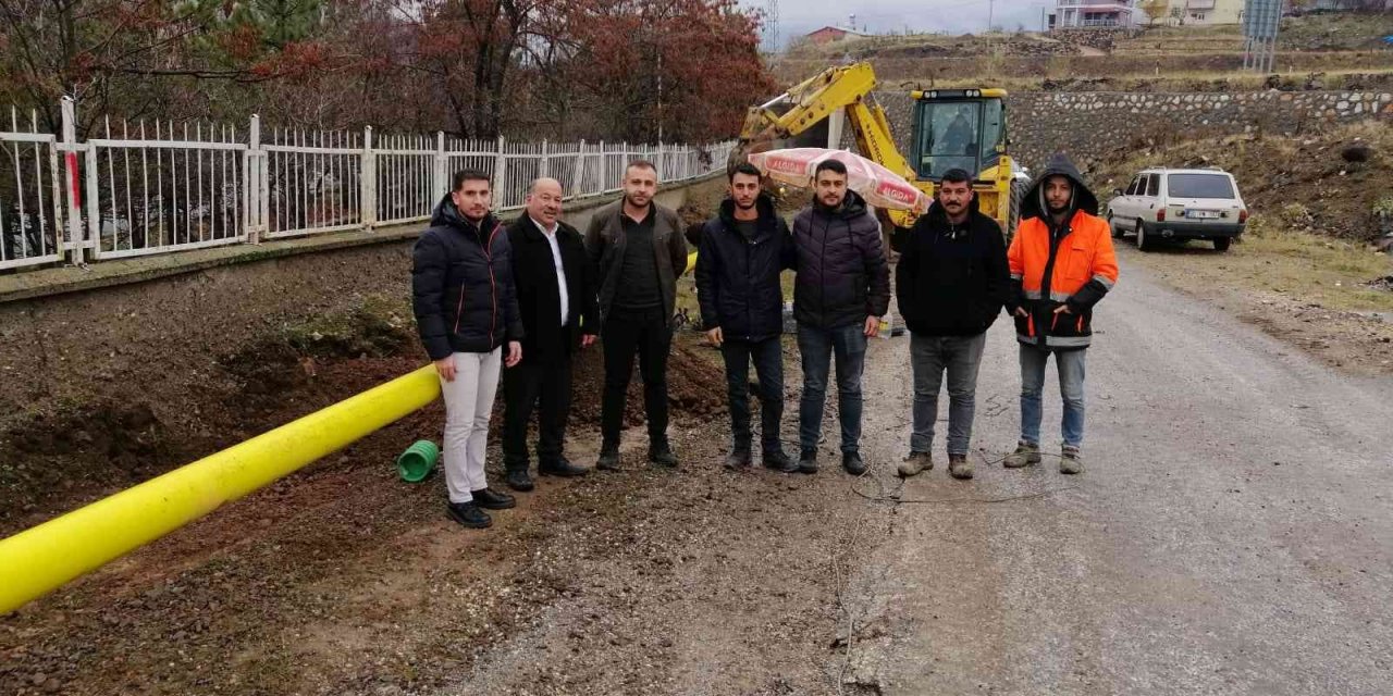 Arapgir’de doğalgaz çalışmalarına başlandı