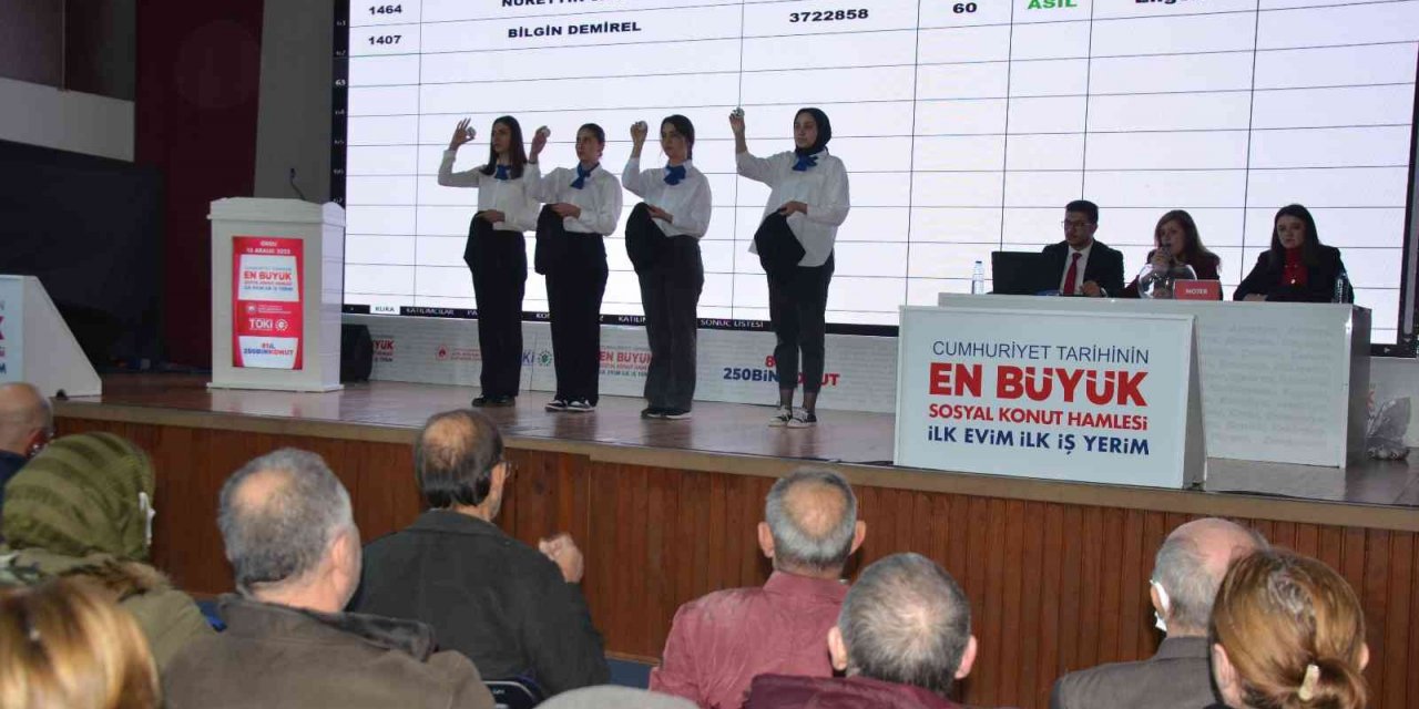 Ordu’da TOKİ çekilişi heyecanı