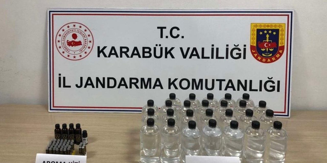 Karabük’te 26 litre etil alkol ele geçirildi