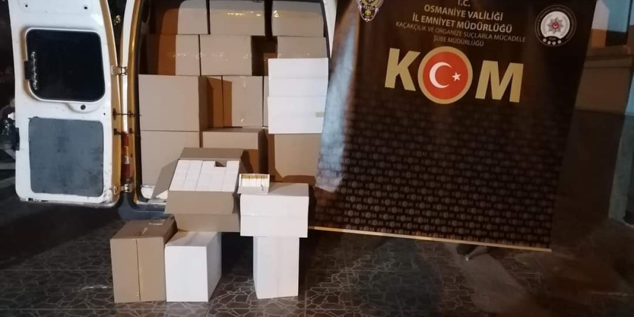 Osmaniye’de 216 bin 340 makaron ele geçirildi