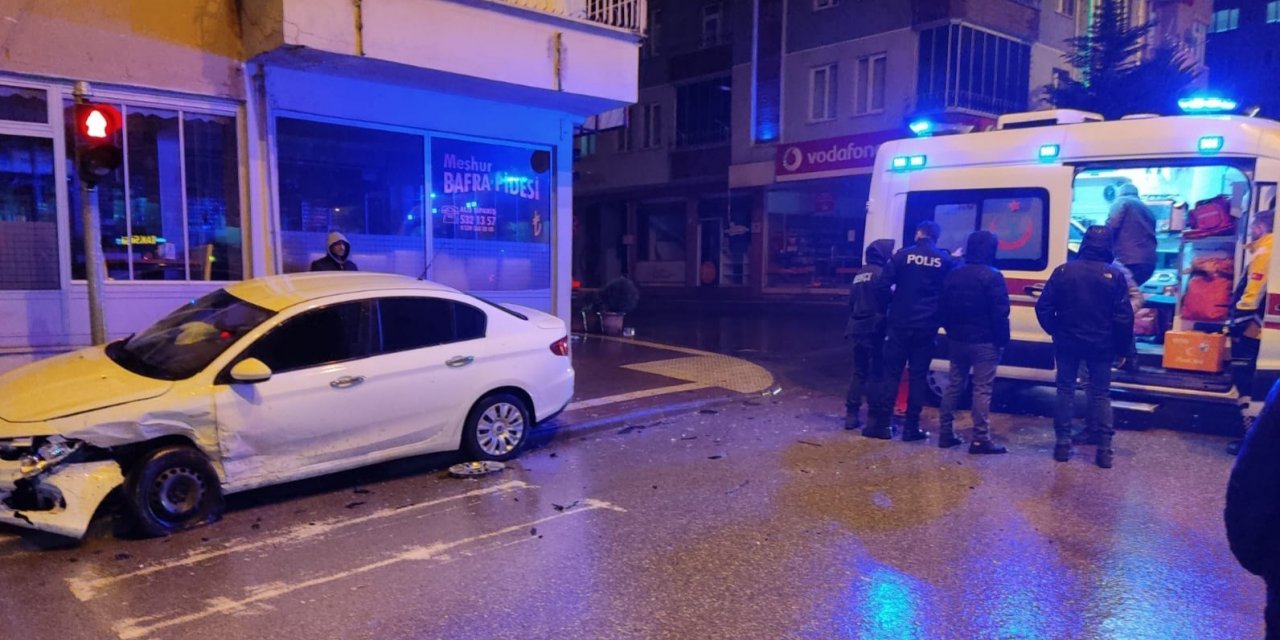 Bafra’da kaza: 2 yaralı