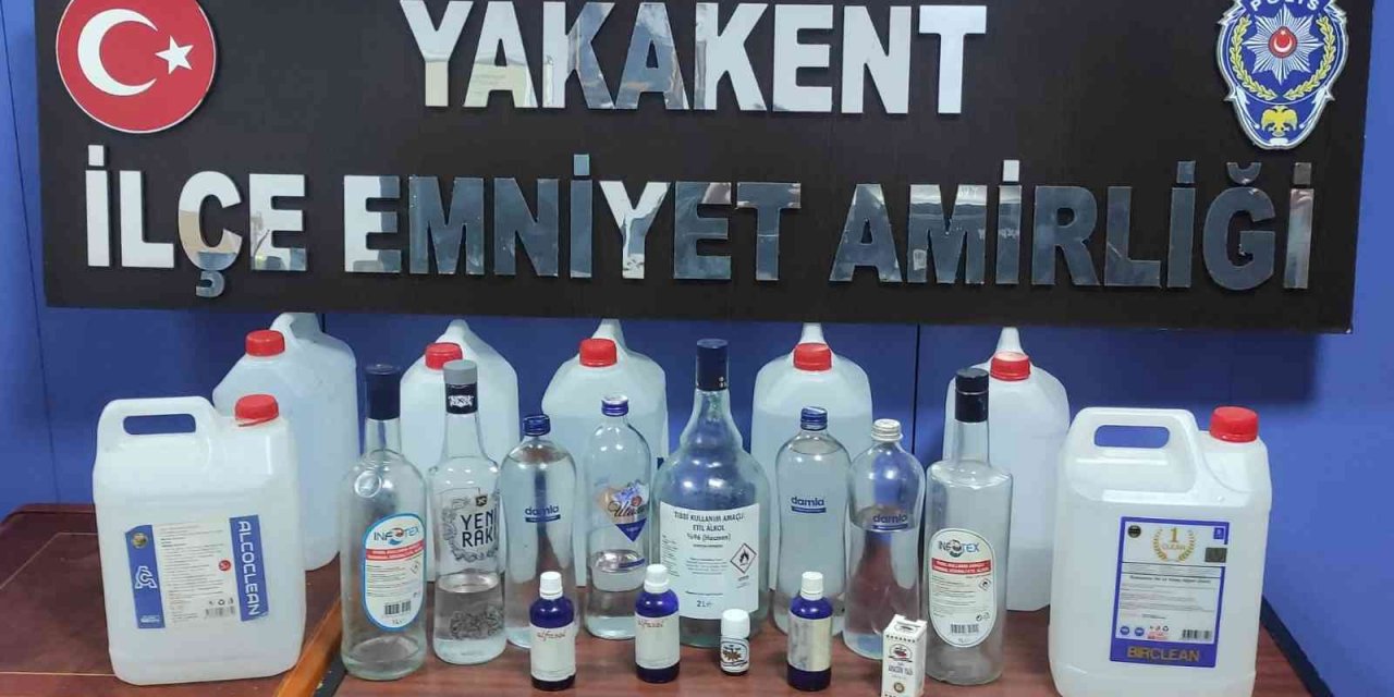 Kaçak alkol ele geçirildi: 2 gözaltı