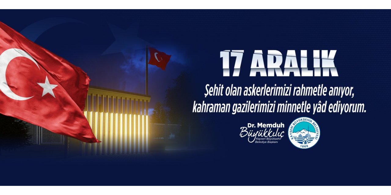 Başkan Büyükkılıç: "O kara günü unutmadık, unutmayacağız"