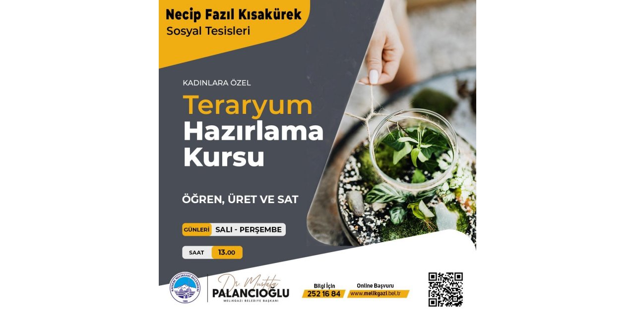 MELMEK’te teraryum hazırlama kursu başladı