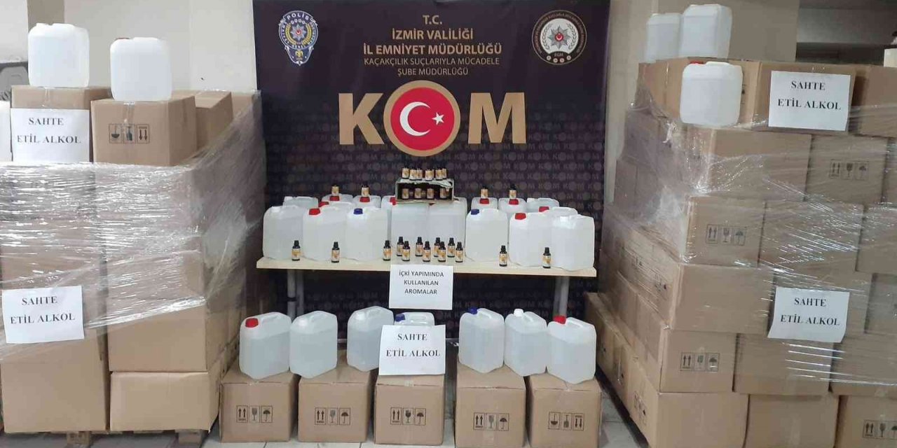 İzmir polisinden yılbaşı öncesi sahte alkol operasyonu