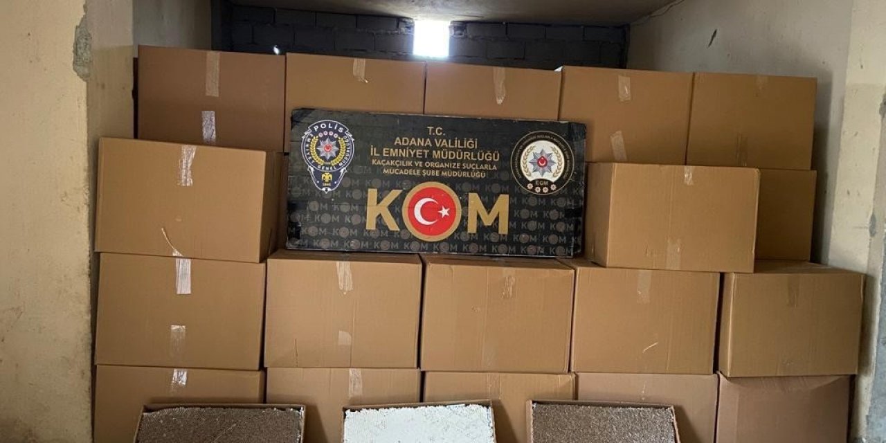 Depoda 12 milyon 150 bin adet kaçak dolum sigara ele geçirildi: 1 tutuklama