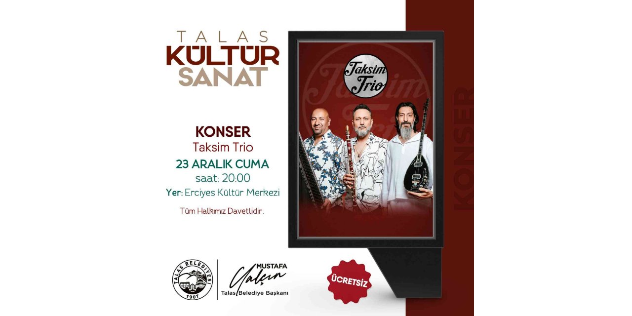 Talas Bu Hafta da Kültür Sanat Dolu