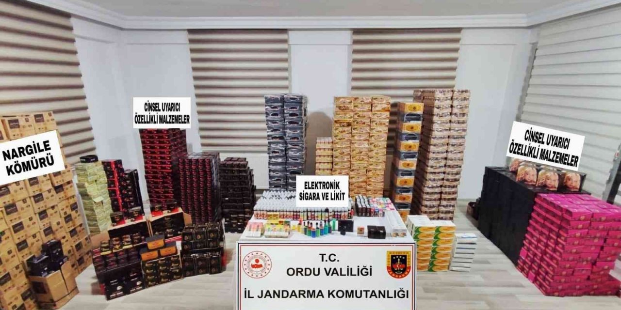 Ordu’da 10 binlerce cinsel uyarıcı madde ele geçirildi: 2 gözaltı