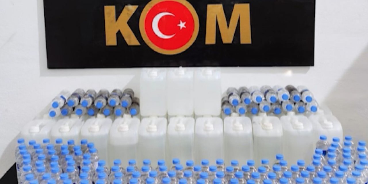 Gaziantep’te 84 litre sahte dökme alkol ele geçirildi