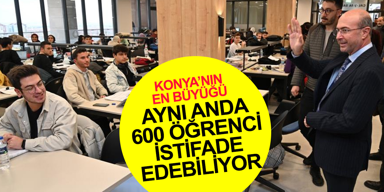 Konya’da bir ilk! Bu kompleks tesisten aynı anda 600 öğrenci faydalanabiliyor