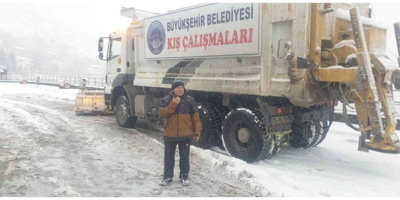 Büyükşehir’in 156 araç ve 328 personeli, karla mücadele için hazır
