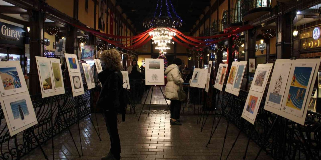 12. Uluslararası Eskişehir Karikatür Festivali’nde ‘göç’ konusuna dikkat çekildi