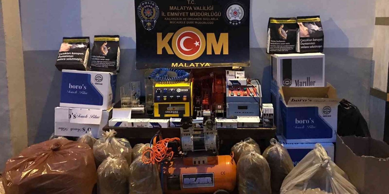 Malatya’da çok sayıda gümrük kaçağı ürün yakalandı