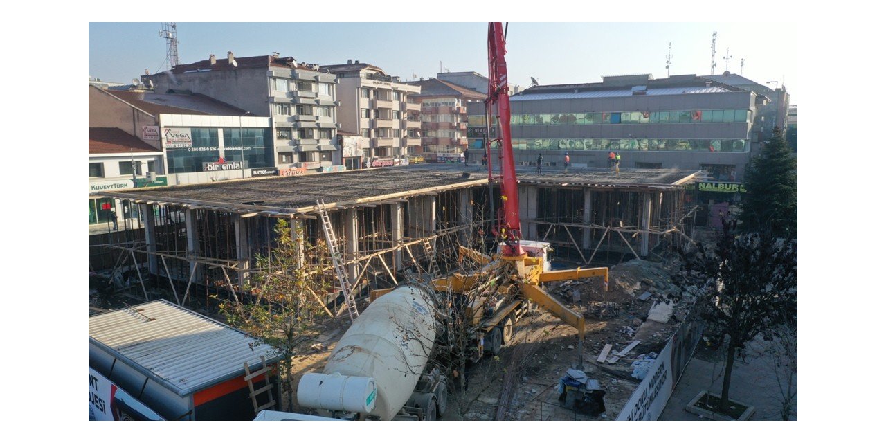 Cami meydan çarşı konsepti şekilleniyor