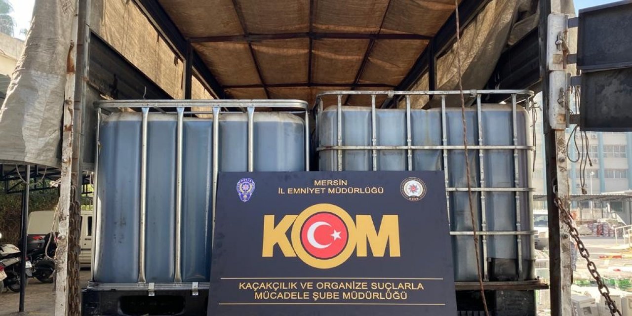 Mersin’de 14 bin litre kaçak akaryakıt ele geçirildi