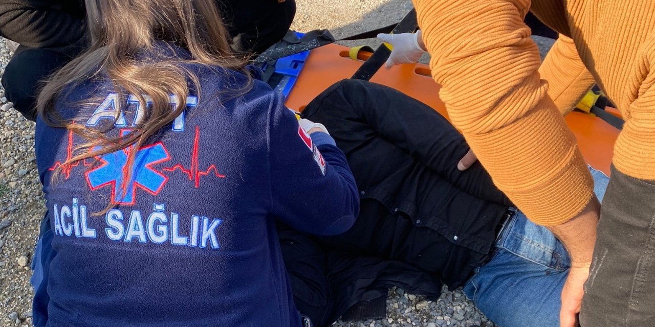 Kontrolden çıkan otomobil takla attı: 1 yaralı