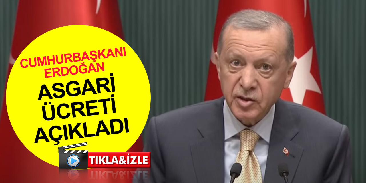 Son dakika! Cumhurbaşkanı Erdoğan'dan 2023 asgari ücret açıklaması!