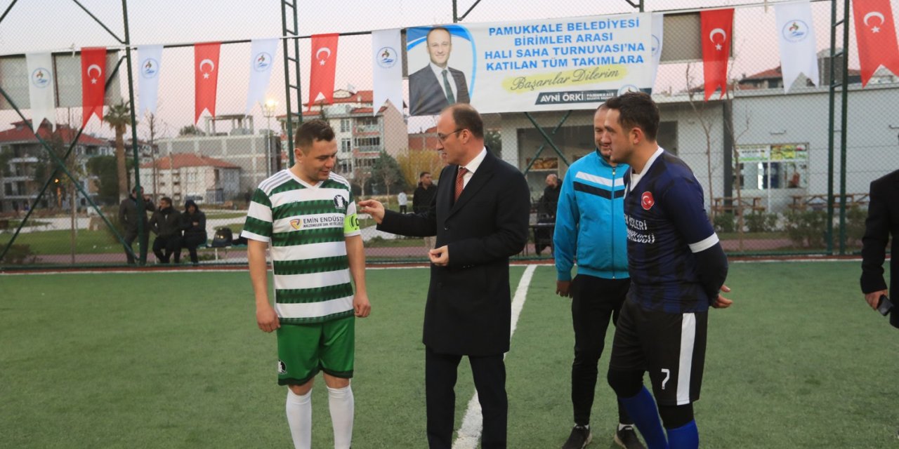 Pamukkale Belediyesi futbol turnuvasında heyecan başladı
