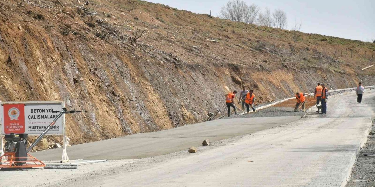 Samsun Büyükşehir Belediyesi 904 km yol yaptı