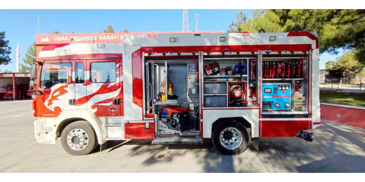Uşak Tekstil OSB’ye yeni bir itfaiye aracı kazandırıldı