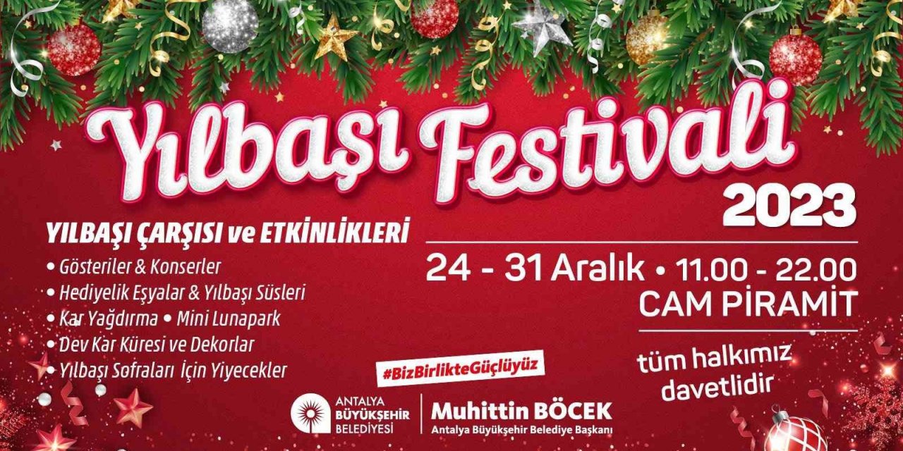 Yeni yıl eğlencesi Büyükşehir’in yılbaşı festivalinde yaşanacak