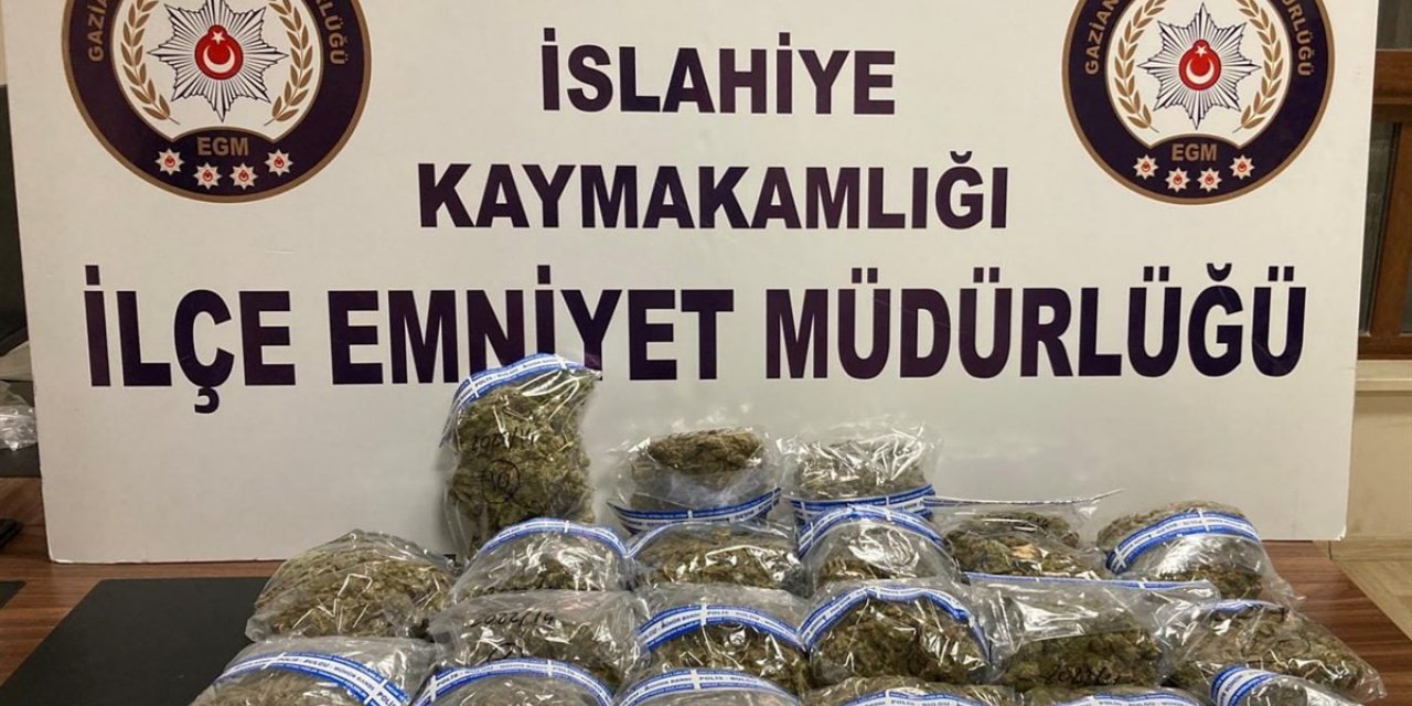 Gaziantep’te 10 kilo 630 gram esrar ele geçirildi