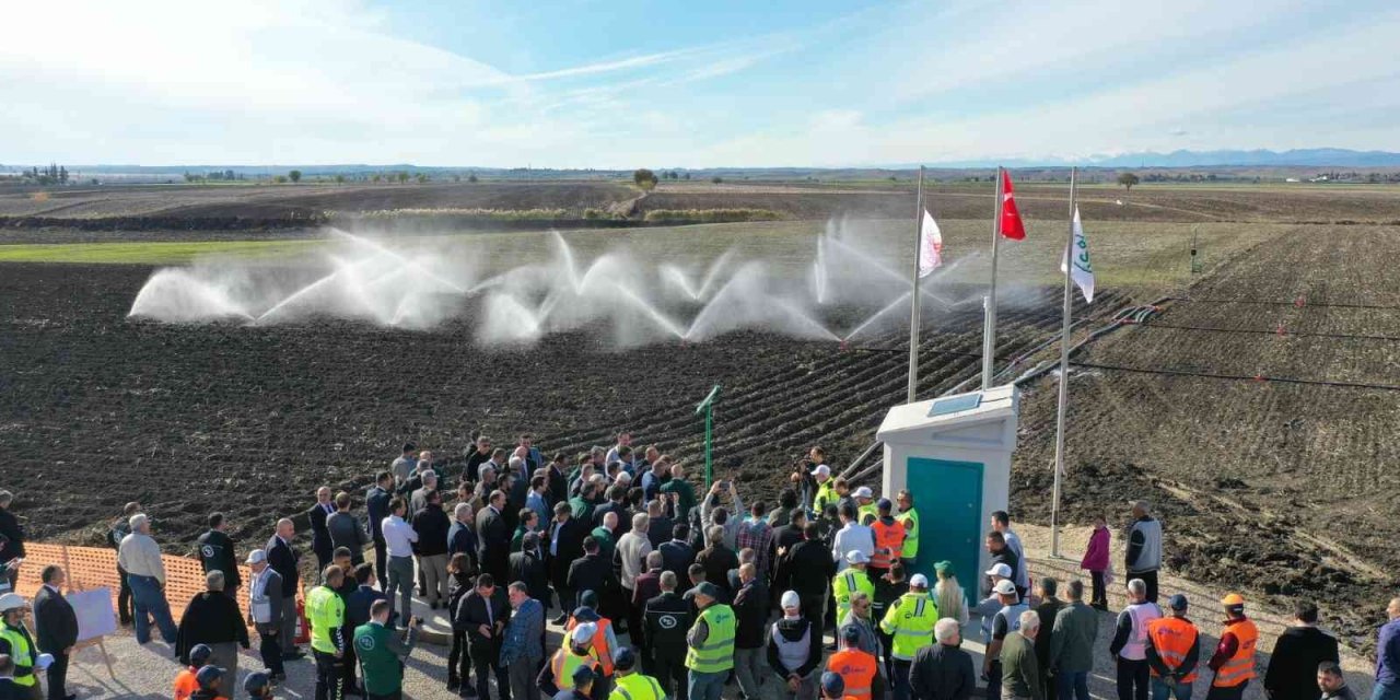 Adana’da 33 bin 330 dekar alanda otomasyonlu sulama sistemi hayata geçiyor