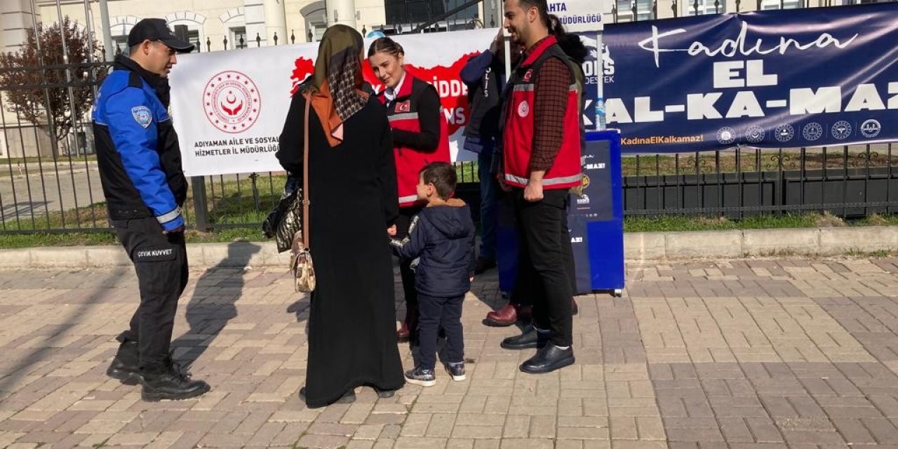 Kahta’da kadına şiddete karşı farkındalık etkinliği