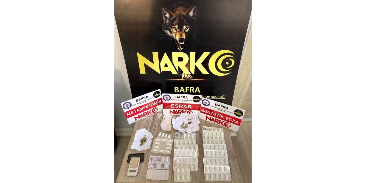 Bafra’da uyuşturucu operasyonu: 3 gözaltı