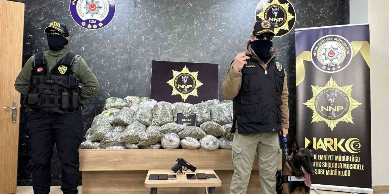 Niğde’de uyuşturucu operasyonu: Karavanda 122 kilogram uyuşturucu madde ele geçirildi