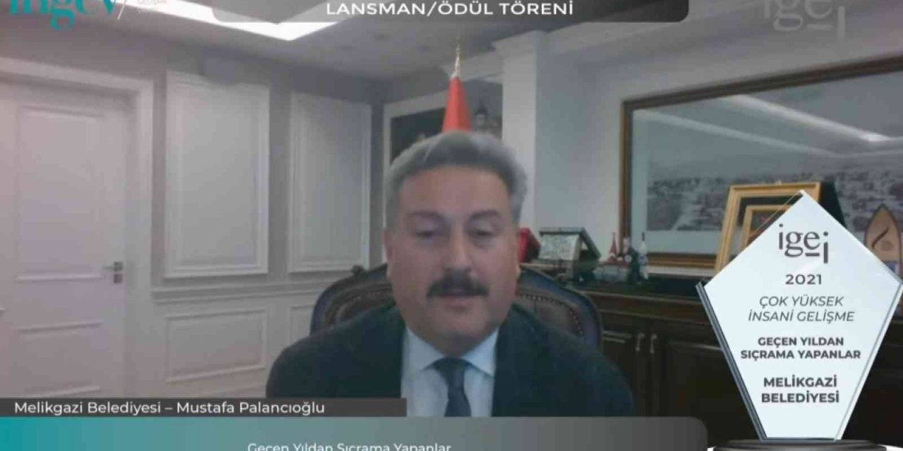 Melikgazi Belediyesi Anadolu’dan tek ödüle layık görülen ilçe oldu