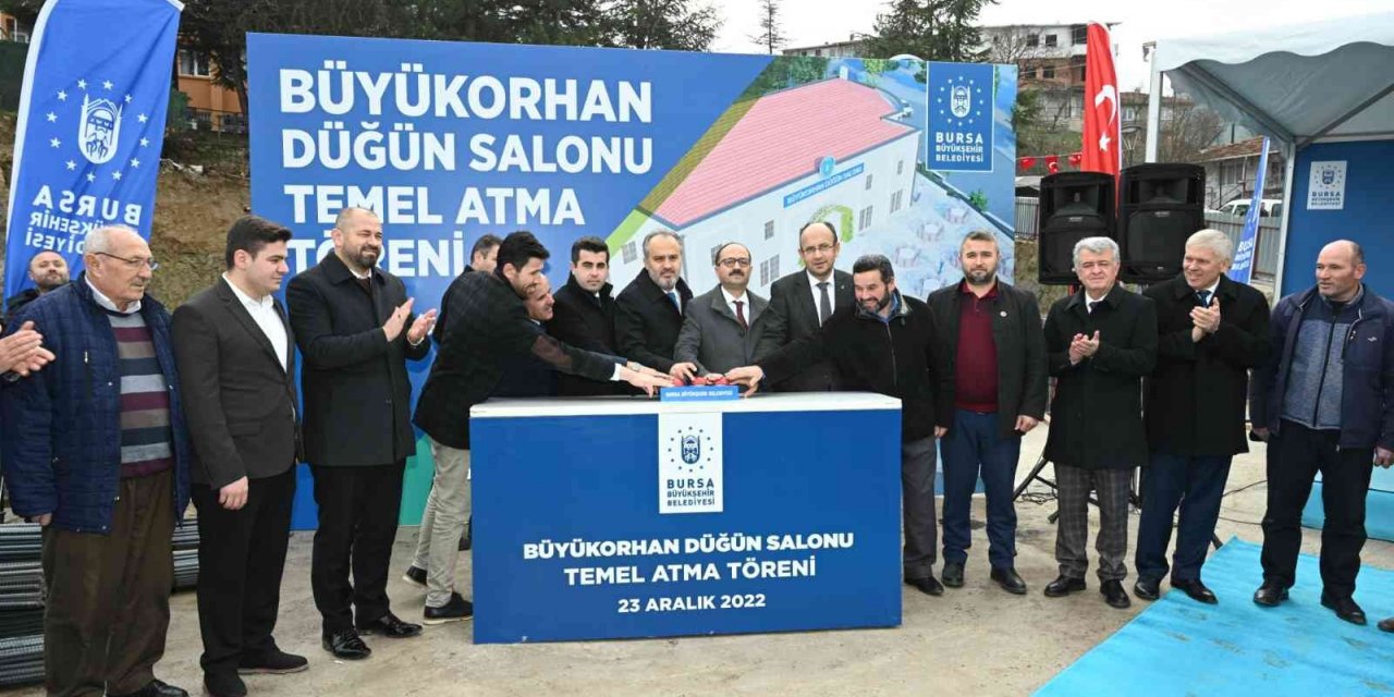 Büyükorhan Atıksu Arıtma Tesisi ve düğün salonu temeli atıldı