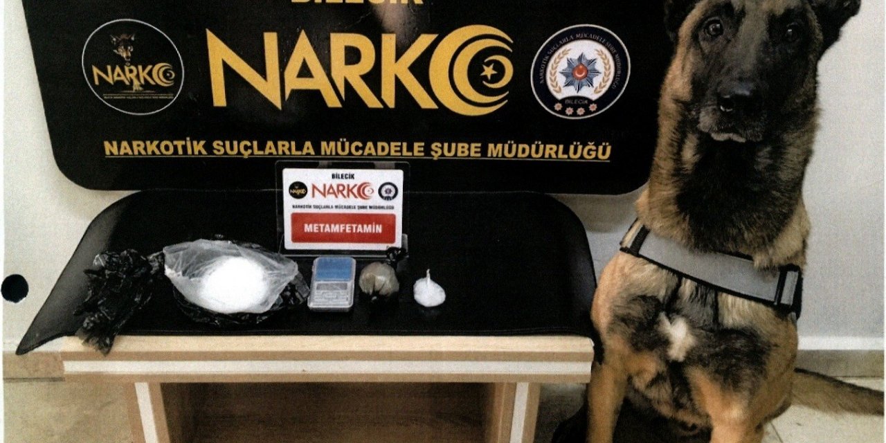 Uyuşturucuyu narkotik madde arama dedektör köpeği buldu