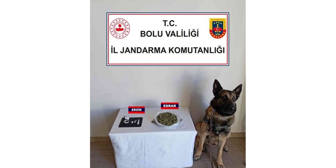 Bolu’da yolcu otobüsünde 3 kişinin valizinden uyuşturucu çıktı