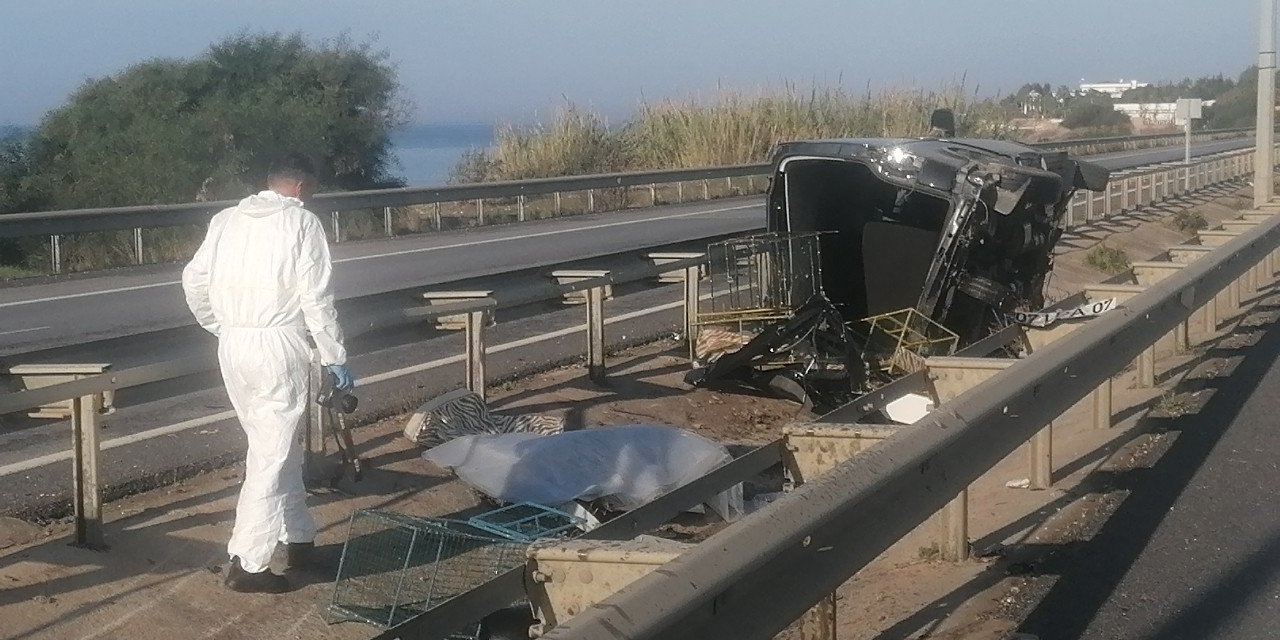 Antalya’da feci kaza: 1 ölü, 4 yaralı