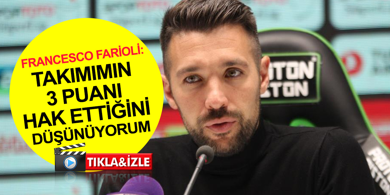 Alanyaspor Teknik Direktörü Farioli: Konyaspor 2 sezondur şampiyonluğa oynuyor