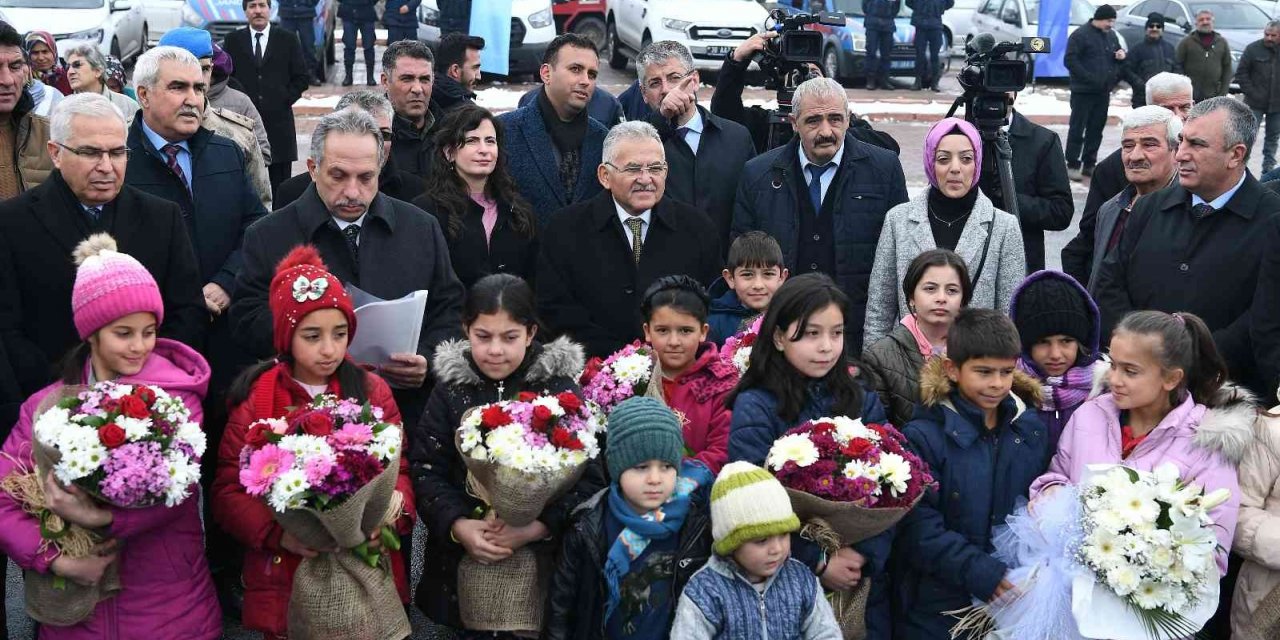 Çatakdere’de ilk doğalgaz yandı