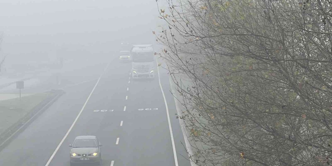 Düzce’de sis etkili oluyor