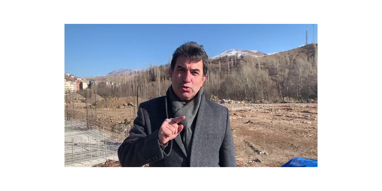 İspir Millet Bahçesi’nde kış mevsimine rağmen çalışmalar sürdürülüyor