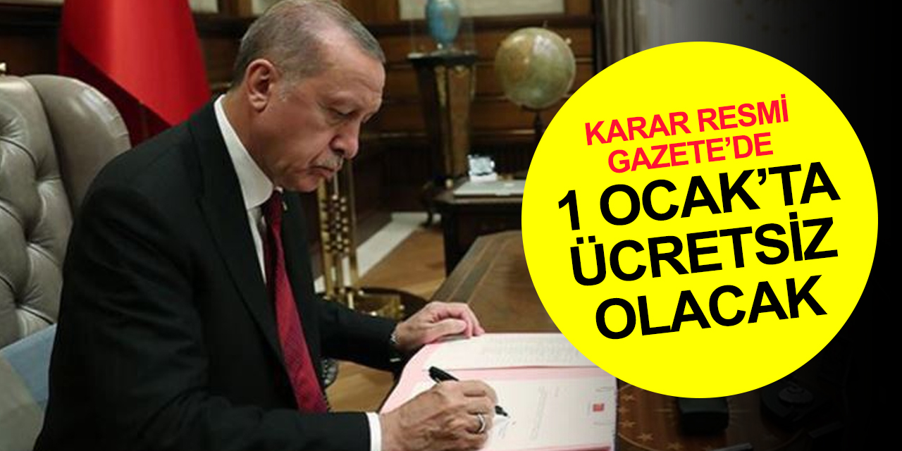 1 Ocak'ta Marmaray, Başkentray ve İZBAN ücretsiz! Cumhurbaşkanı kararı Resmi Gazete'de!
