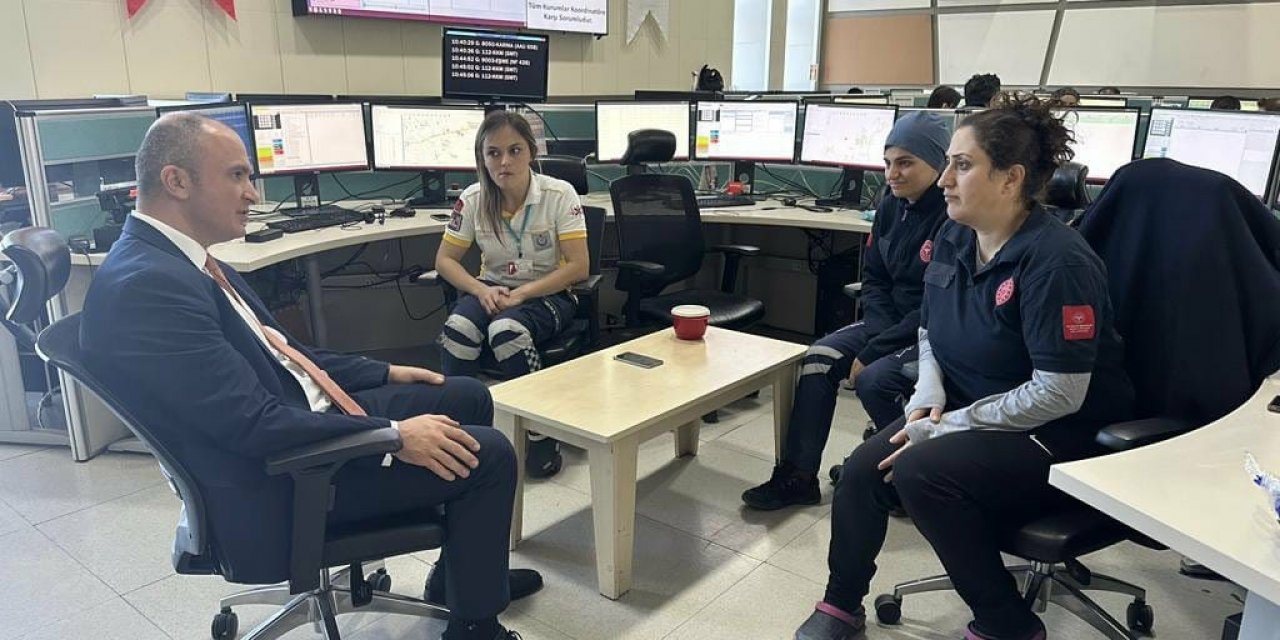 Sağlık Müdürü Mehmet Akdağ’dan 112 personeline teşekkür