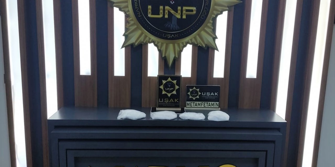 Uşak’ta 1 kilo 295 gram metamfetamin ele geçirildi