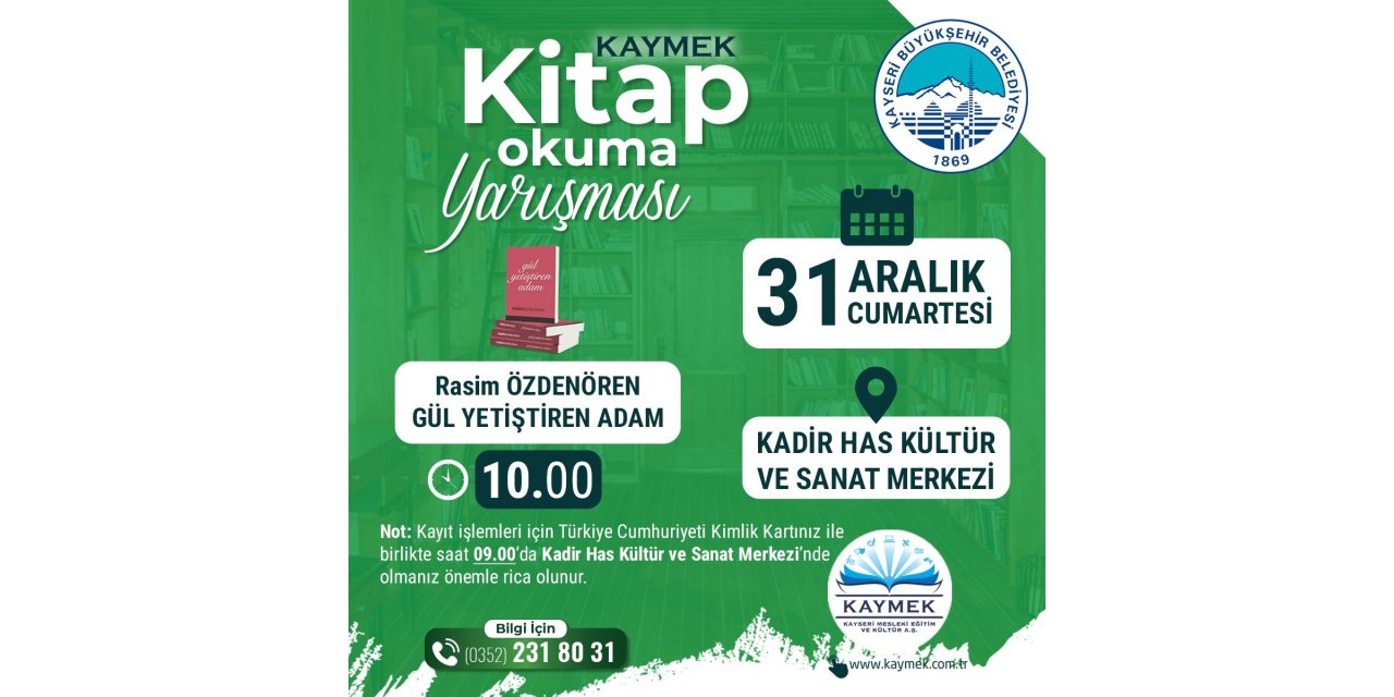 Büyükşehir’den kitap okuma yarışması