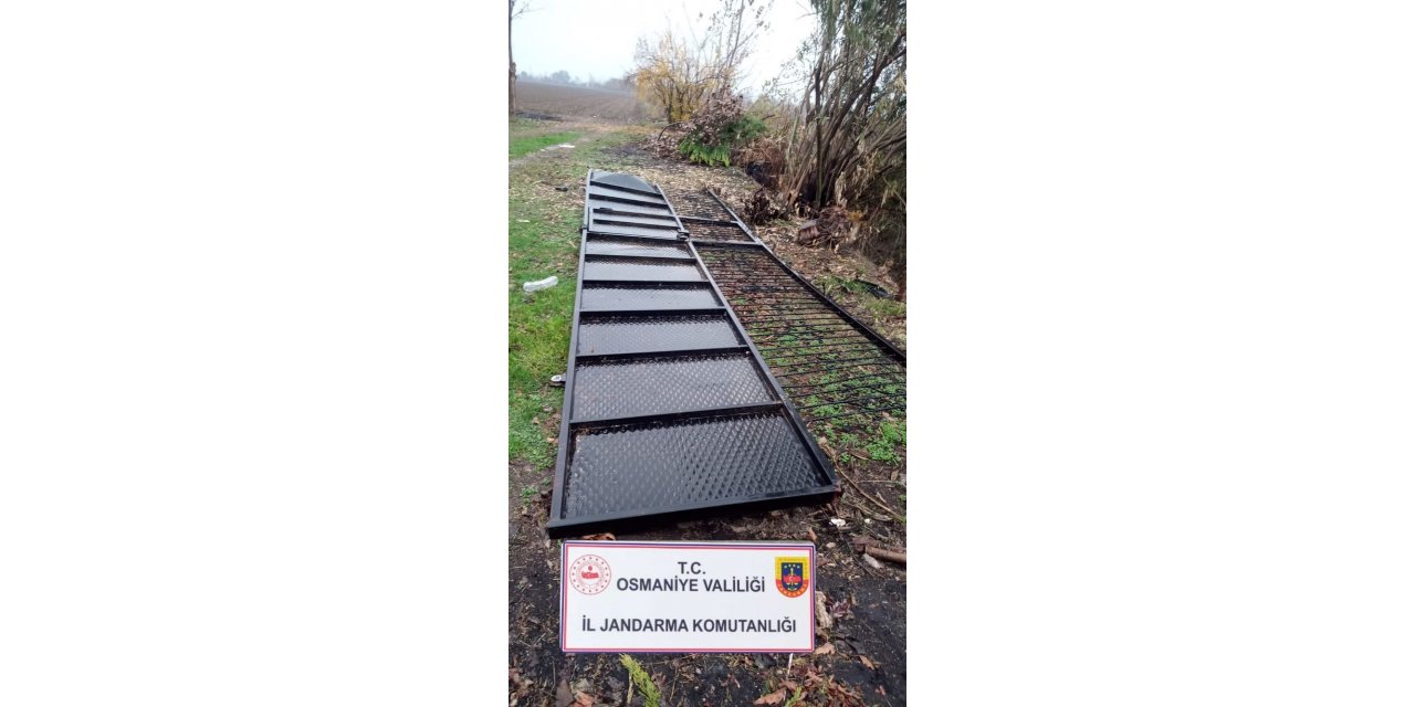 Osmaniye’de bahçenin demir kapısını çalan hırsız yakalandı