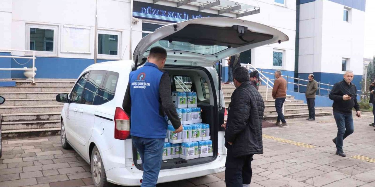 20 bin dezenfektan dağıtıldı