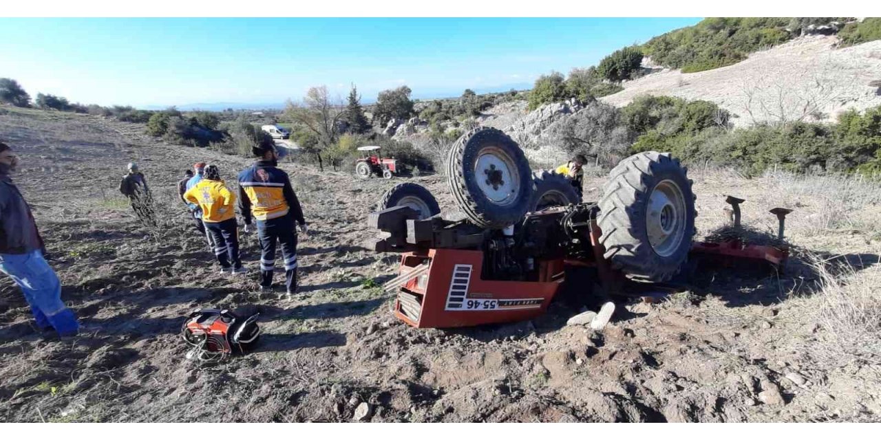 Traktörün altına kalan sürücü hayatını kaybetti