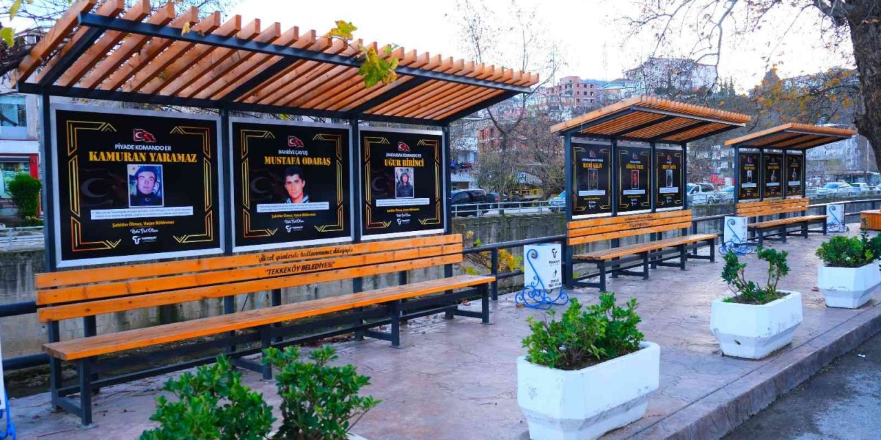 Tekkeköy’de şehitlere vefa