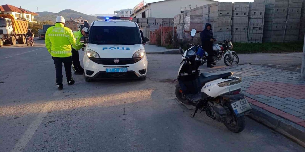 Motosiklet sürücüsü ölümden döndü