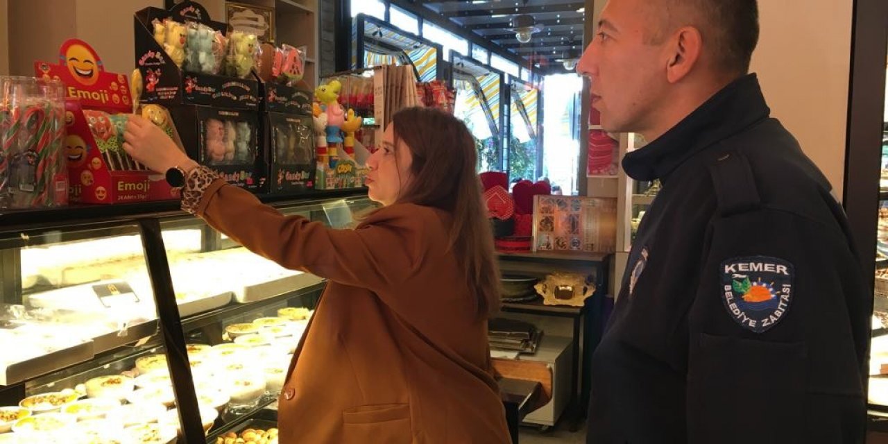 Kemer’de zabıtadan yılbaşı öncesi denetimi