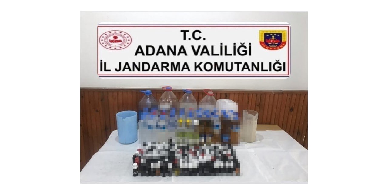 Adana’da bin 71 litre sahte ve kaçak alkol ele geçirildi
